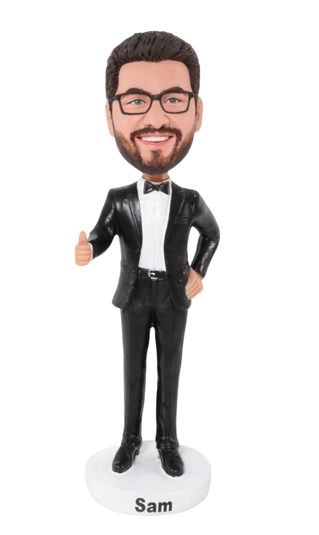 Custom Custom bobblehead in suit with thumb up groomsmen gifts
